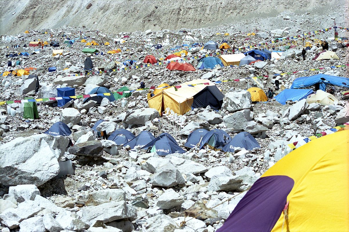 13 Everest Base Camp Stretches Along The Khumbu Glacier